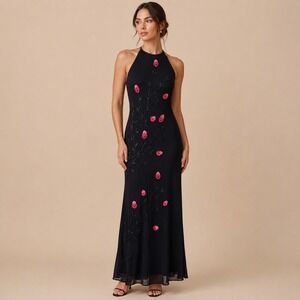 sue wong beaded maxi dress Sue Wong - Beaded A-line Dress N4219 0 / Periwinkle*